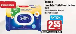 AEZ Tempo feuchte Toilettentücher Angebot