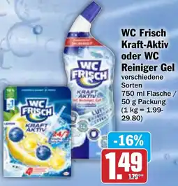 AEZ WC Frisch Kraft-Aktiv oder WC Reiniger Gel Angebot