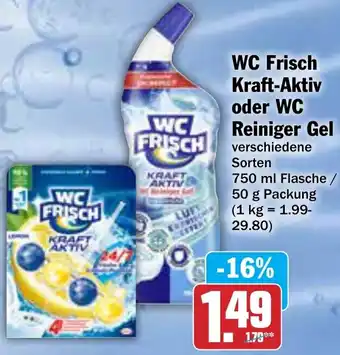 AEZ WC Frisch Kraft-Aktiv oder WC Reiniger Gel Angebot