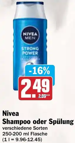 AEZ Nivea Shampoo oder Spülung Angebot