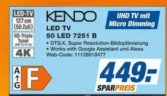 Expert Kendo led tv 50 led 7251 b Angebot
