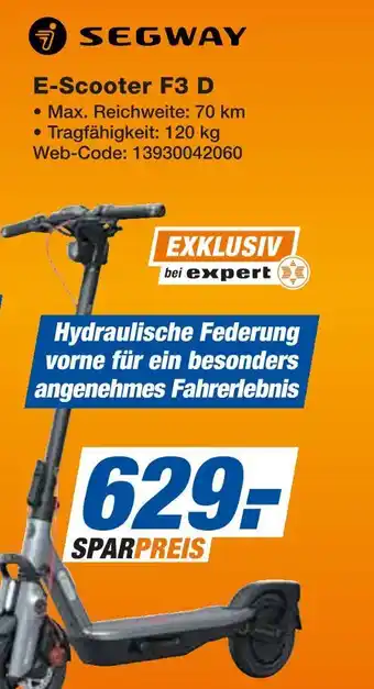 Expert Segway e-scooter f3 d Angebot