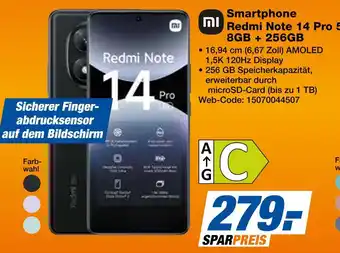 Expert Xiaomi smartphone redmi note 14 pro 5g 8gb + 256gb Angebot