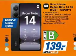 Expert Xiaomi smartphone redmi note 14 4g (6gb + 128gb) Angebot