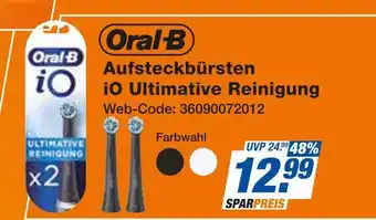 Expert Oral-b aufsteckbürsten io ultimative reinigung Angebot