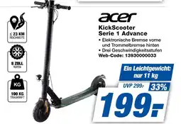 Expert Acer kickscooter serie 1 advance Angebot