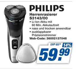 Expert Philips herrenrasierer s3143/00 Angebot
