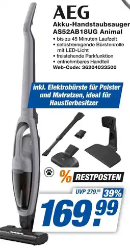 Expert Aeg akku-handstaubsauger as52ab18ug animal Angebot