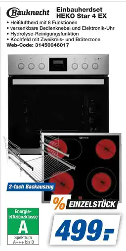 Expert Bauknecht einbauherdset heko star 4 ex Angebot