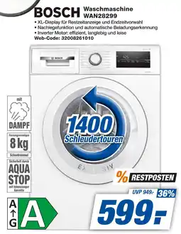 Expert Bosch waschmaschine wan28299 Angebot