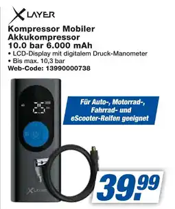 Expert Xlayer kompressor mobiler akkukompressor 10.0 bar 6.000 mah Angebot