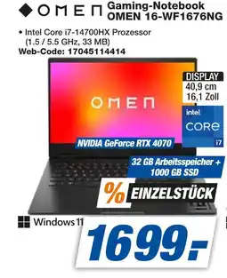 Expert Omen gaming-notebook omen 16-wf1676ng Angebot