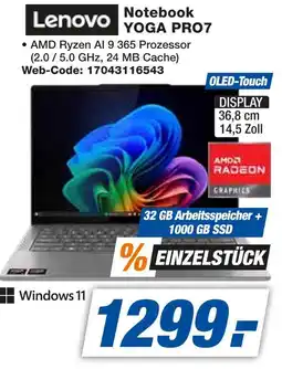 Expert Lenovo notebook yoga pro7 Angebot