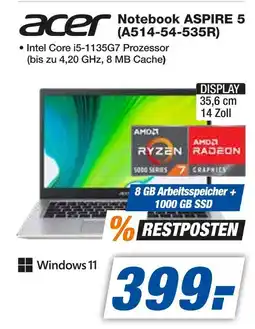 Expert Acer notebook aspire 5 (a514-54-535r) Angebot