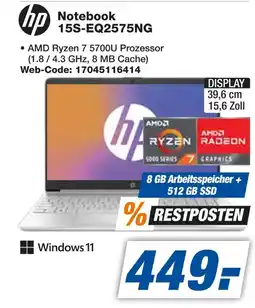 Expert Hp notebook 15s-eq2575ng Angebot