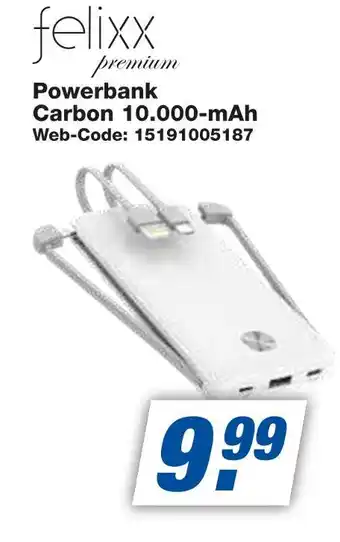 Expert Felixx powerbank carbon 10.000-mah Angebot