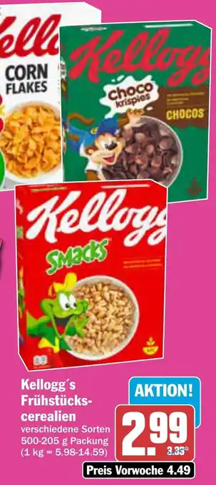 AEZ Kellogg's Frühstückscerealien Angebot