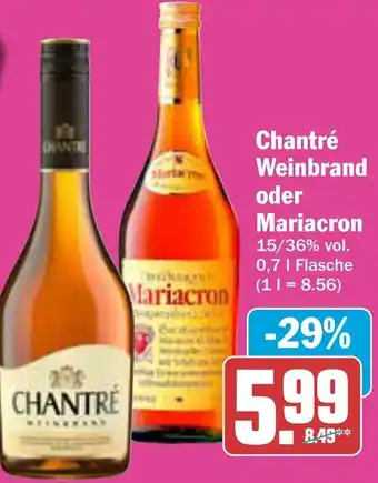 AEZ Chantré Weinbrand oder Mariacron Angebot