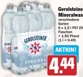 AEZ Gerolsteiner Mineralwasser Angebot