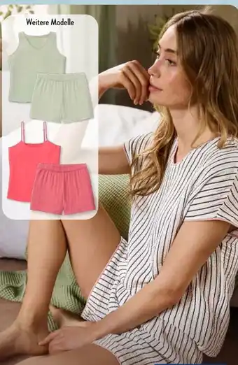 Aldi Süd Up2Fashion Damen Musselin-Shorty-Pyjama Angebot