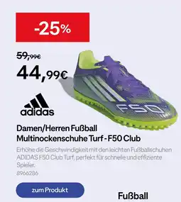 Decathlon Adidas damen/herren fußball multinockenschuhe turf - f50 club Angebot
