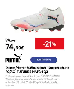 Decathlon Puma damen/herren fußballschuhe nockenschuhe fg/ag - future 8 match q3 Angebot
