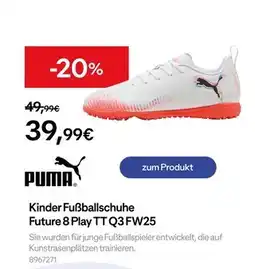 Decathlon Puma kinder fußballschuhe future 8 play tt q3 fw25 Angebot
