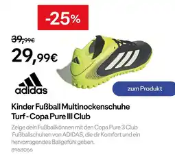 Decathlon Adidas kinder fußball multinockenschuhe turf - copa pure iii club Angebot