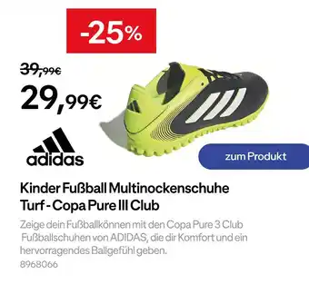 Decathlon Adidas kinder fußball multinockenschuhe turf - copa pure iii club Angebot