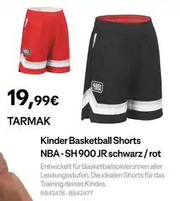 Decathlon Tarmak kinder basketball shorts nba - sh 900 jr Angebot