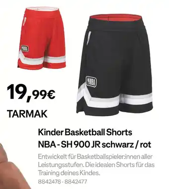 Decathlon Tarmak kinder basketball shorts nba - sh 900 jr Angebot