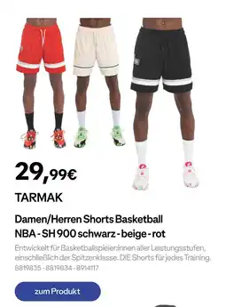 Decathlon Tarmak damen/herren shorts basketball nba - sh 900 Angebot