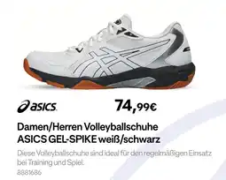 Decathlon Asics damen/herren volleyballschuhe asics gel-spike weiß/schwarz Angebot