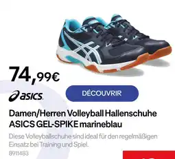 Decathlon Asics damen/herren volleyball hallenschuhe asics gel-spike marineblau Angebot