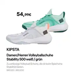 Decathlon Kipsta damen volleyballschuhe stability 500 Angebot