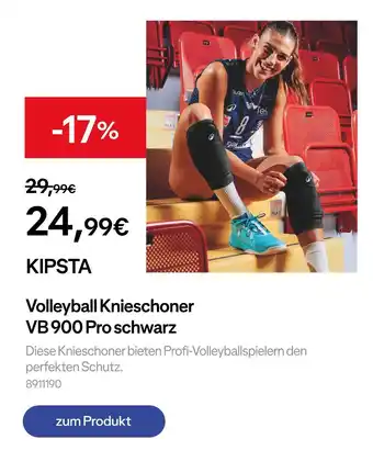 Decathlon Kipsta volleyball knieschoner vb 900 pro schwarz Angebot