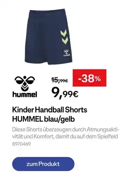 Decathlon Hummel kinder handball shorts Angebot