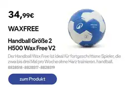 Decathlon Handball größe 2 h500 wax free v2 Angebot