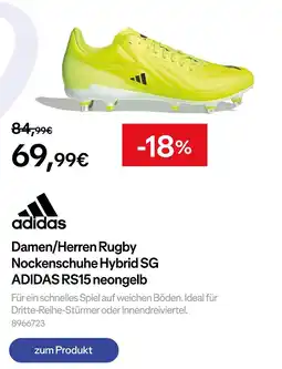 Decathlon Adidas damen/herren rugby nockenschuhe hybrid sg adidas rs15 neongelb Angebot