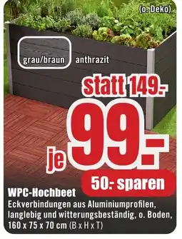B1 Discount Baumarkt WPC-Hochbeet Angebot