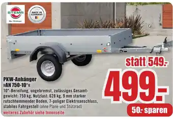 B1 Discount Baumarkt PKW-Anhänger Angebot