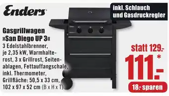 B1 Discount Baumarkt Enders Gasgrillwagen "San Diego UP 3" Angebot