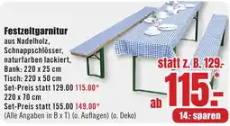 B1 Discount Baumarkt Festzeltgarnitur Angebot