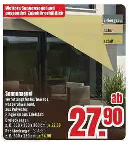 B1 Discount Baumarkt Sonnensegel Angebot