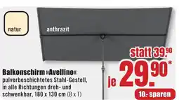 B1 Discount Baumarkt Balkonschirm >>Avellino<< Angebot