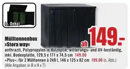 B1 Discount Baumarkt Mülltonnenbox >>Stora way" Angebot