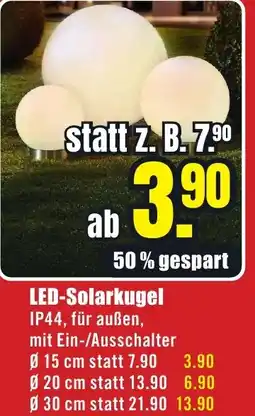 B1 Discount Baumarkt LED-Solarkugel Angebot