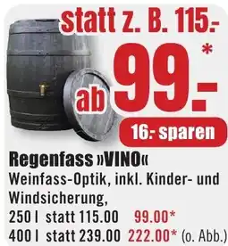 B1 Discount Baumarkt Regenfass >>VINO<< Angebot