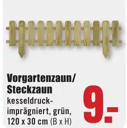B1 Discount Baumarkt Vorgartenzaun/ Steckzaun Angebot