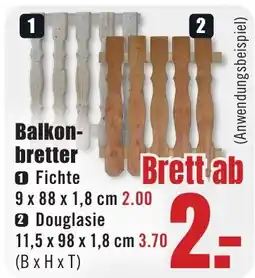 B1 Discount Baumarkt Balkonbretter Angebot